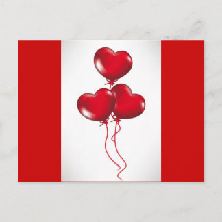 Valentine Balloons (3) Holiday Postcard