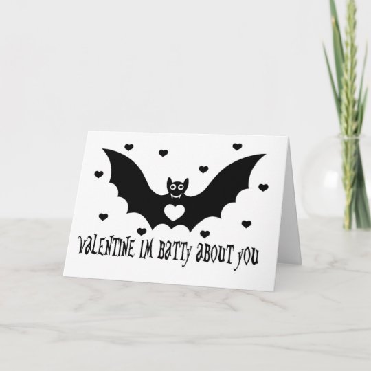 Valentine Bat Love Holiday Card | Zazzle.com