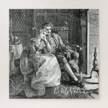 Valentine Be Mine Couple By Fireplace Monochrome
