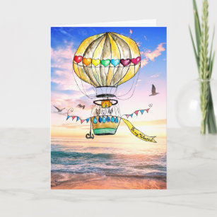 Hallmark Pack of Valentines Day Cards, Vintage Hot Air Balloon (10 Valentine's  Day Cards with Envelopes) (799VFE1022) : : Office Products