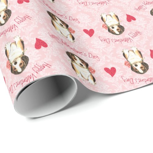 Valentine Beagle Wrapping Paper