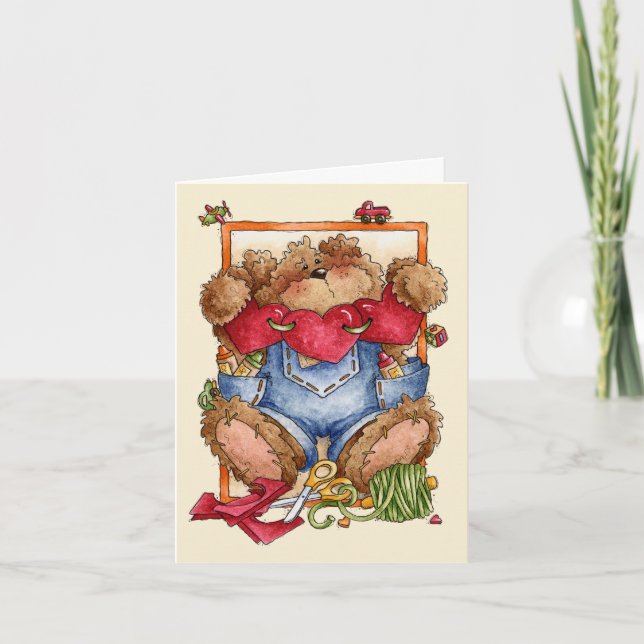 Valentine Bear - Greeting Card (Front)