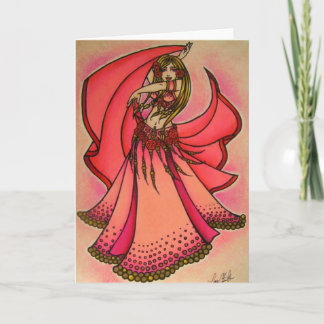 Valentine Belly Dancer Greeting Card