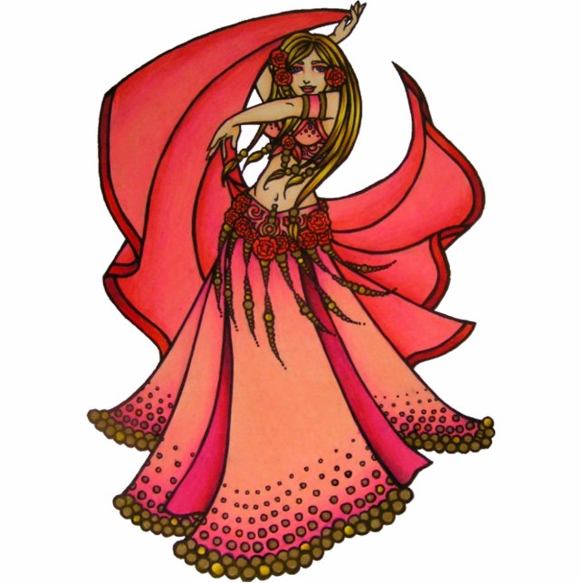 Valentine Belly Dancer Statuette (Front)