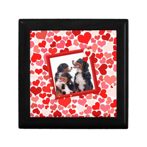 Valentine Bernese Mountain dog Heart Jewelry Box