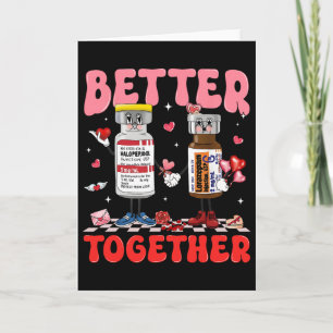 Valentine Better Together Nurse Pink Bow Rn Pct Cn Card