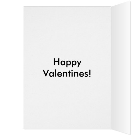 Valentine Birds on a Heart Card (Inside (Left))