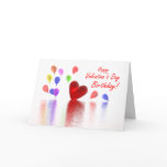 Valentine Birthday Celebration Holiday Card Valentine Birthday Celebration Holiday Card