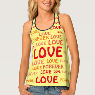 VALENTINE, BIRTHDAY LOVE CASUAL WOMEN TANK TOP