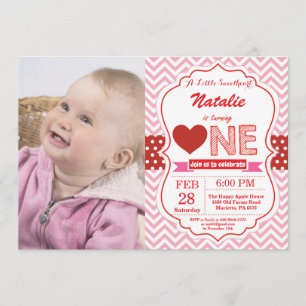 Valentine Birthday Our Little Sweetheart Invitation