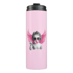 Valentine Blowing Bubble Cupid Valentines Day  Thermal Tumbler