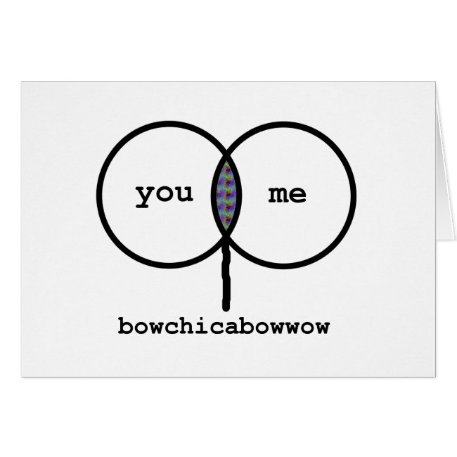 Valentine: Bowchicabowwow Funny Graph Card