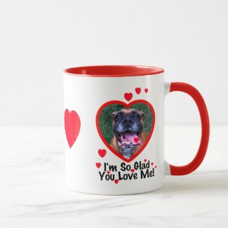 Valentine Boxer Dog Mug