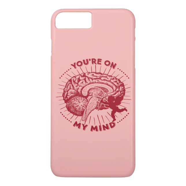 Valentine Brain You're On My Mind Case-Mate iPhone Case (Back)