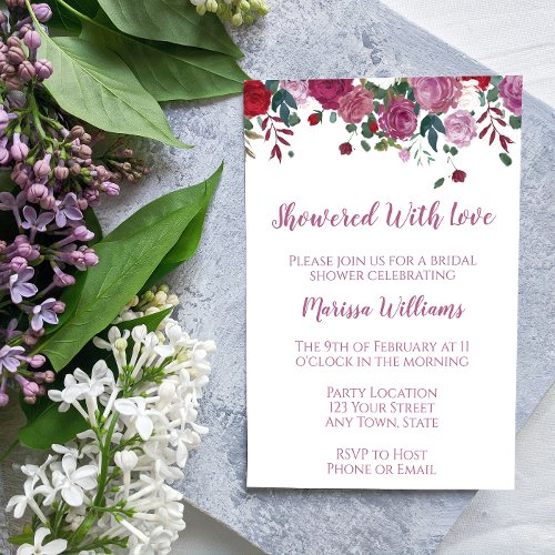 Valentine Bridal Shower Invitation