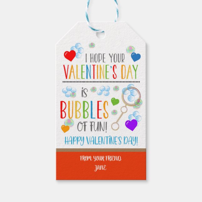 Valentine Bubble Tags (Front)
