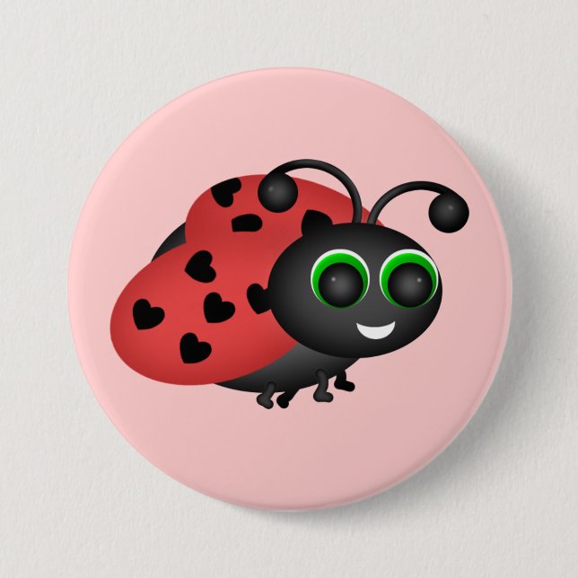 Valentine Bug Button (Front)