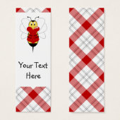 Valentine Bumble Bee Bookmark (Front & Back)