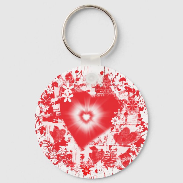 Valentine Burst Keychain (Front)