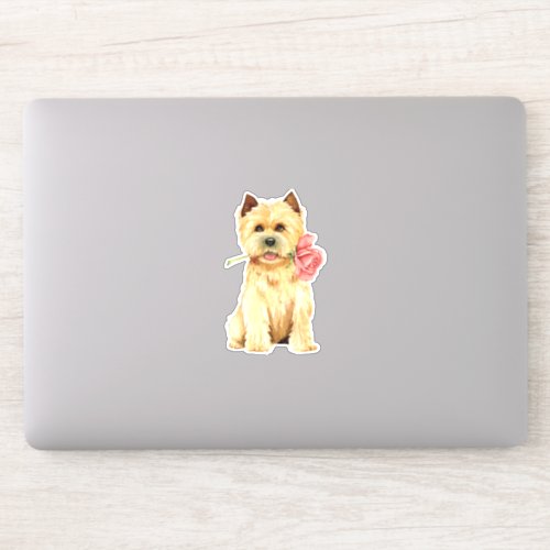 Valentine Cairn Terrier Vinyl Sticker