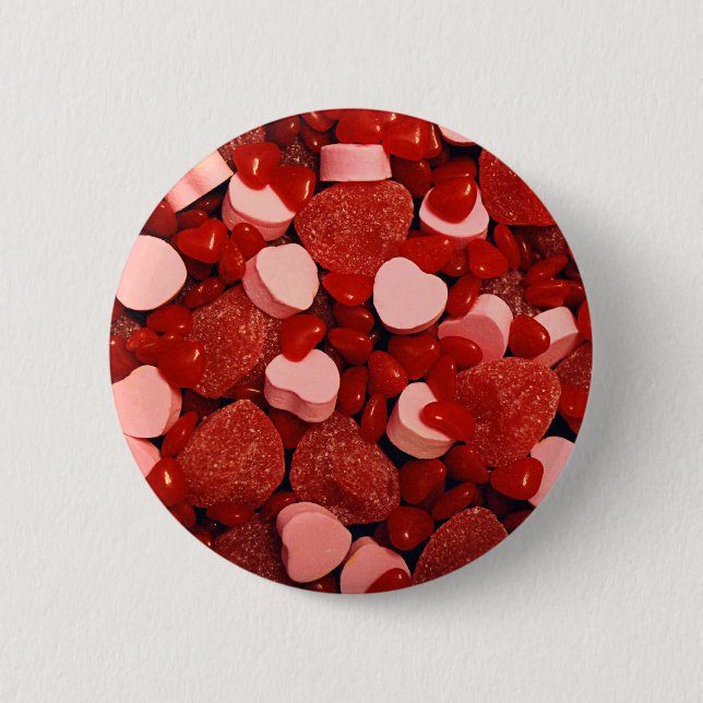 Valentine Candies Pinback Button (Front)