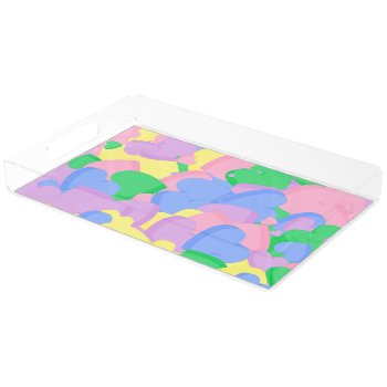 Valentine Candy Conversation Hearts Acrylic Tray by giftsbygenius at Zazzle