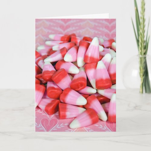 Valentine Candy Corn  Holiday Card