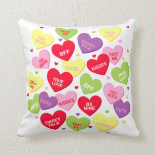 16x16 Multicolor Detour Shirts I'm Just Here for The Candy Kawaii Halloween Throw Pillow 
