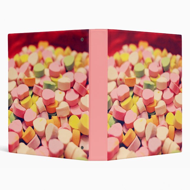 Valentine Candy Hearts Binder (Background)