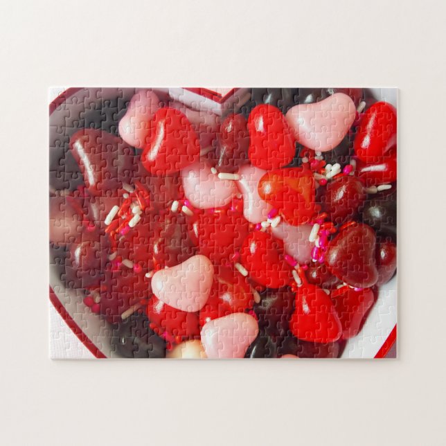 Valentine candy hearts jigsaw puzzle (Horizontal)