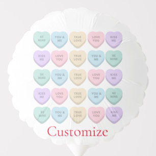 Valentine Candy Hearts Thunder_Cove Balloon