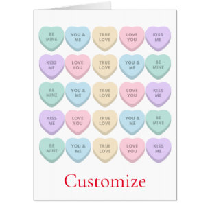 Valentine Candy Hearts Thunder_Cove Card