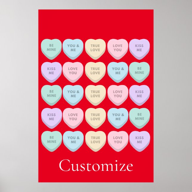 Valentine Candy Hearts Thunder_Cove Poster (Front)