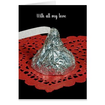 Valentine Candy Kiss On Heart by dryfhout at Zazzle