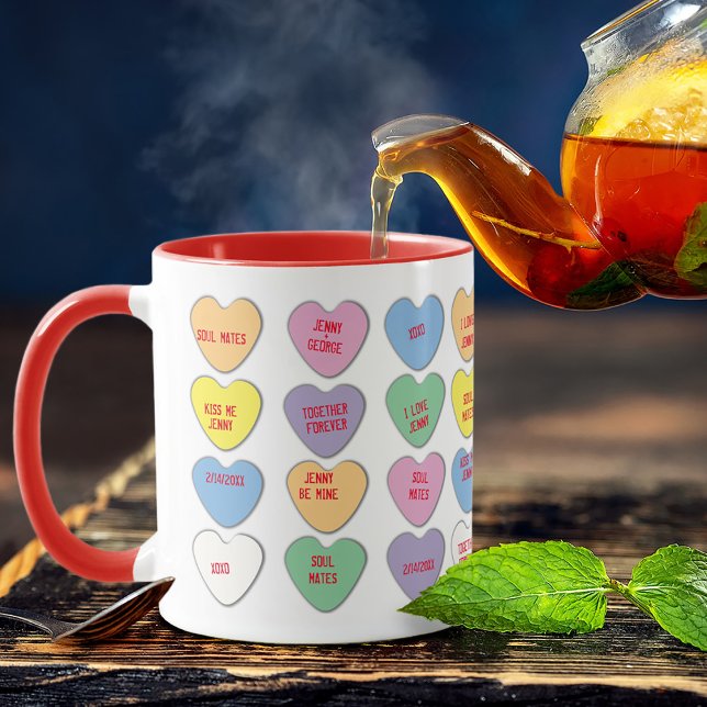 Valentine Candy Message Hearts Mug (Creator Uploaded)