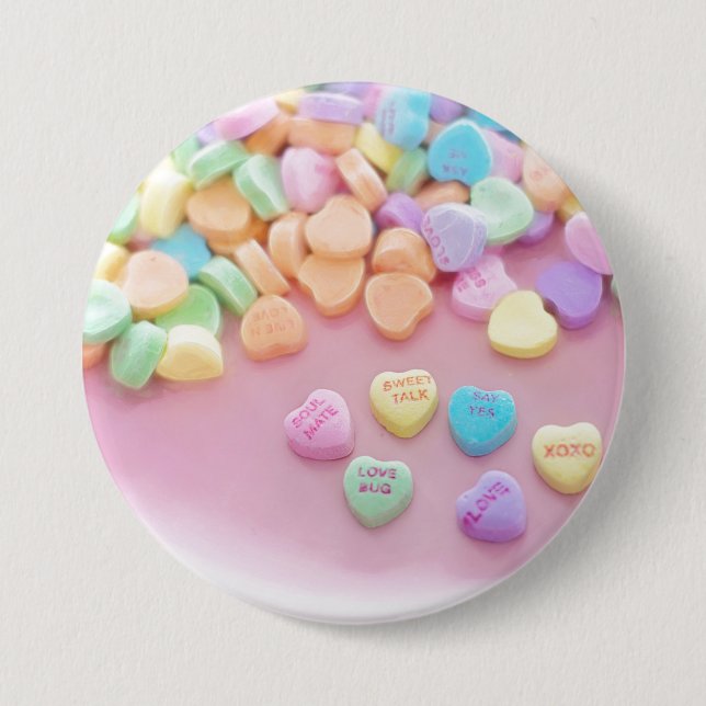 Valentine Candy Pinback Button (Front)
