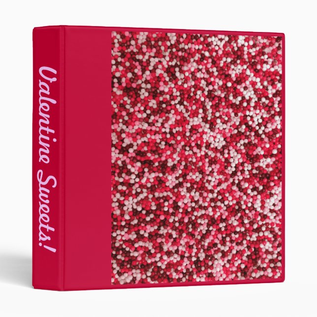 Valentine Candy Sprinkles Binder (Front/Spine)