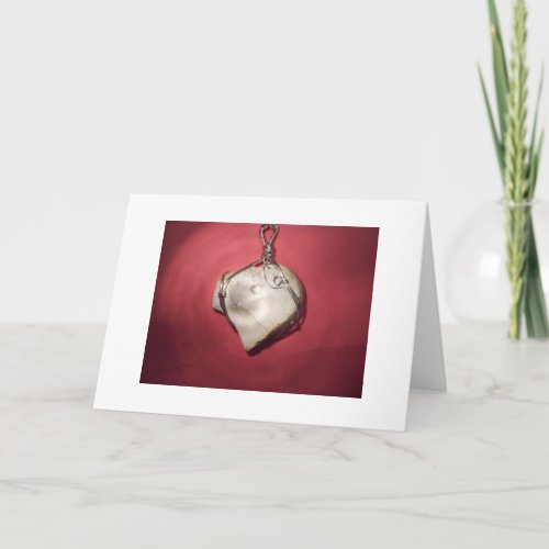 Valentine Card Chained Heart Holiday Card