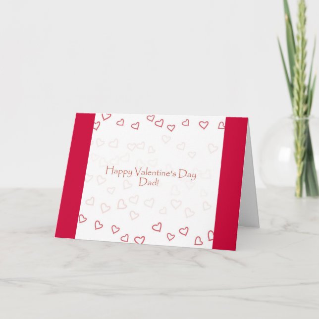 Valentine Card for Dad from Daughter (Front)