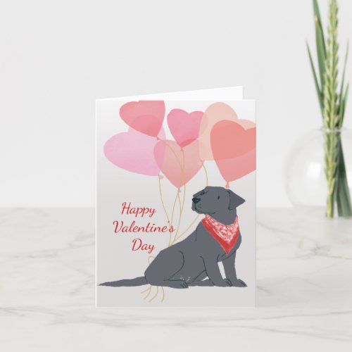 Valentine Card from your Black Labrador Retriever