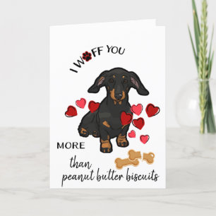 Valentine Card from Your Dachshund Dog Biscuits