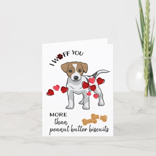 Valentine Card from Your Jack Russell Terrier Dog
