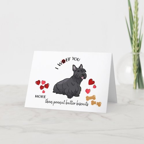 Valentine Card from Your Scottish Terrier Dog Love