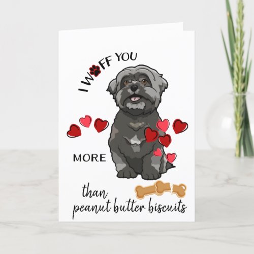 Valentine Card from Your Shih Tsu Dog Love