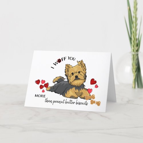 Valentine Card from Your Terrier Dog