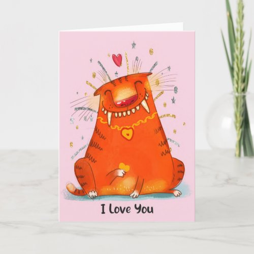Valentine Card to Mom from Cat