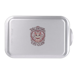 Valentine Cat Funny Cat Lover Design - Valentine C Cake Pan