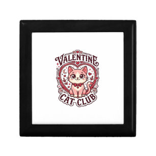 Valentine Cat Funny Cat Lover Design - Valentine C Gift Box