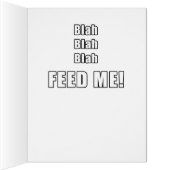 Valentine Cat funny poem BIG Cards (Inside (Right))