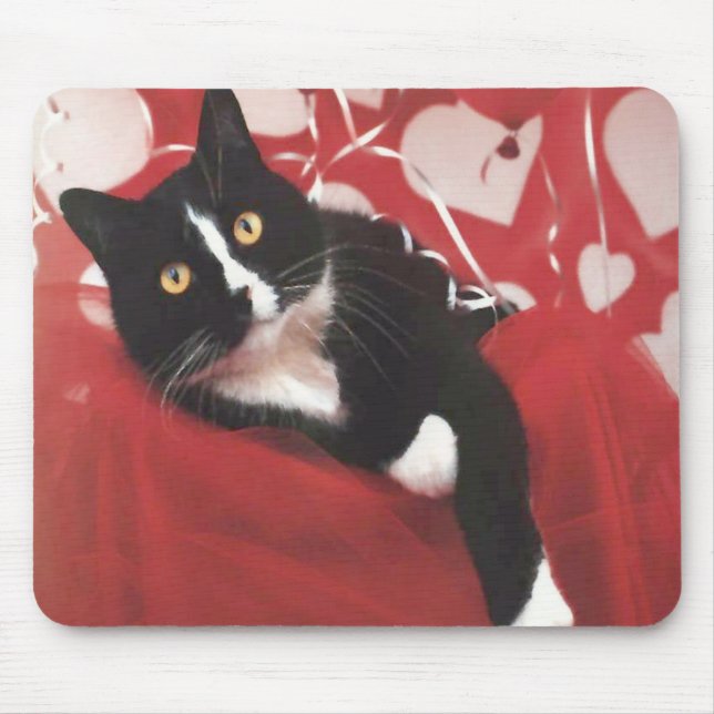 Valentine Cat Mousepad (Front)